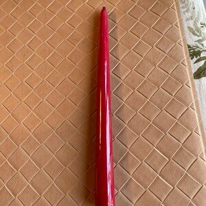 Set of 10 Richland Unscented Taper Candles 10" Red New
